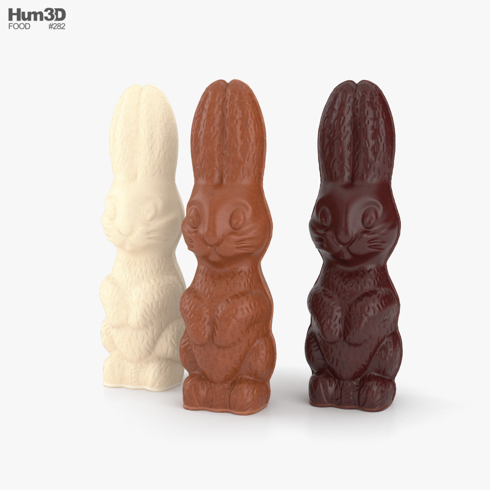 Chocolate Bunnies 3D model