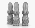 Шоколадный кролик 3D модель