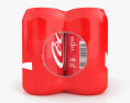 Pacote de latas de Coca-Cola Modelo 3d