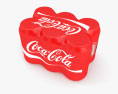 Пластиковая упаковка банок Coca-Cola 3D модель