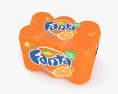 Fanta 缶パック 3Dモデル
