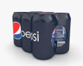 Pacote de latas de Pepsi Modelo 3d