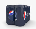 Pacote de latas de Pepsi Modelo 3d