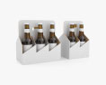 4 Pack and 6 Pack 330ml Beer Carriers 3d model