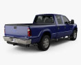 Ford Super Duty Crew Cab 2011 3d model back view