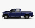 Ford Super Duty Crew Cab 2011 3d model side view