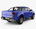 Ford Ranger (T6) 2012 3D-Modell Rückansicht