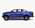 Ford Ranger (T6) 2012 3D-Modell Seitenansicht