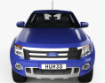 Ford Ranger (T6) 2012 3D 모델  front view