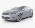 Ford Iosis Концепт 2005 3D модель clay render