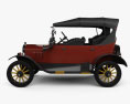 Ford Model T 4door Tourer 1924 Modello 3D vista laterale