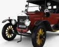 Ford Model T 4door Tourer 1924 3d model