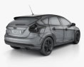 Ford Focus 掀背车 2012 3D模型