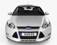 Ford Focus 掀背车 2012 3D模型 正面图