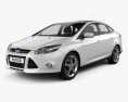 Ford Focus 세단 2013 3D 모델 