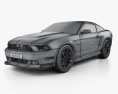 Ford Mustang Boss 302 2014 3D 모델  wire render