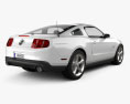 Ford Mustang GT 2012 3D模型 后视图