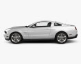 Ford Mustang GT 2012 Modello 3D vista laterale