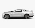 Ford Mustang Shelby GT500 2014 Modello 3D vista laterale