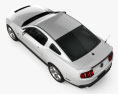 Ford Mustang Shelby GT500 2014 Modelo 3D vista superior