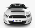 Ford Mustang Shelby GT500 2014 3D模型 正面图
