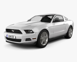3D model of Ford Mustang V6 2012
