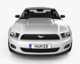 Ford Mustang V6 2014 3D 모델  front view