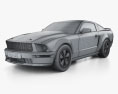 Ford Mustang Shelby GT-H 2009 3D模型 wire render