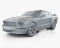 Ford Mustang Shelby GT-H 2009 3D 모델  clay render