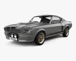 Ford Mustang Shelby GT500 Eleanor 1970 3Dモデル