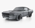 Ford Mustang Shelby GT500 Eleanor 1967 3d model wire render