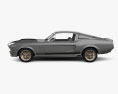 Ford Mustang Shelby GT500 Eleanor 1967 3d model side view