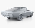 Ford Mustang Shelby GT500 Eleanor 1967 3d model