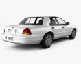 Ford Crown Victoria 2006 3d model back view