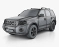Ford Escape 2015 3d model wire render