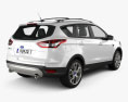 Ford Escape (Kuga) 2016 3D 모델  back view