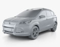 Ford Escape (Kuga) 2016 3D 모델  clay render