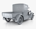 Ford Model A Pickup Closed Cab 1928 Modelo 3D