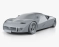 Ford GT90 1995 3d model clay render