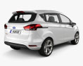 Ford B-MAX 2016 3D 모델  back view