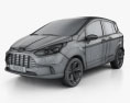 Ford B-MAX 2016 3D-Modell wire render