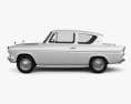 Ford Anglia 105e 2ドア Saloon 1967 3Dモデル side view