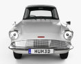 Ford Anglia 105e 2도어 Saloon 1967 3D 모델  front view