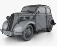 Ford Anglia E494A 2ドア Saloon 1949 3Dモデル wire render