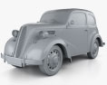 Ford Anglia E494A 2 puertas Saloon 1949 Modelo 3D clay render
