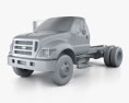 Ford F-650 / F-750 Regular Cab Chassis 2014 3d model clay render