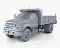 Ford F-650 / F-750 Muldenkipper 2014 3D-Modell clay render
