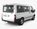 Ford Transit Tourneo SWB Low Roof 2014 3D 모델  back view