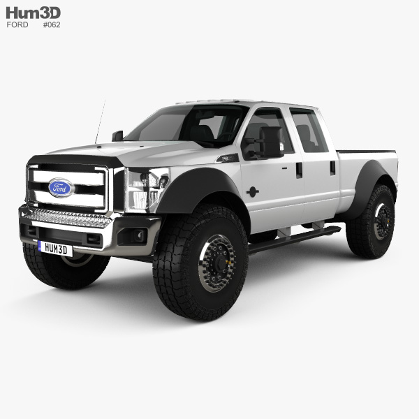 Ford F-554 Extreme Crew Cab pickup 2014 3D-Modell