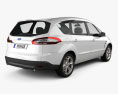Ford S-Max 2014 3D 모델  back view